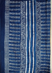 Dabu - Handblock printed Saree - 23 Indigo - Wefta