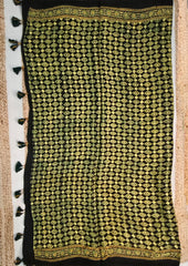 Handblock Printed Ajrakh Modal Dupatta - AJ01IFB - Wefta