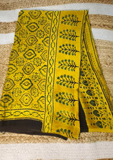 Handblock Printed Ajrakh Modal Dupatta - AJ02IFB - Wefta