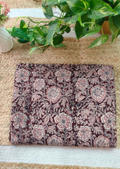 Handblock Printed Kalamkari Saree - HBK1 - Wefta