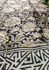 Handblock Printed Kalamkari Saree - HBK7 - Wefta