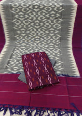 Ikat Cotton Suit - IK09BH - Wefta