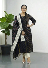 Ikat Cotton Suit - IK11BH - Wefta