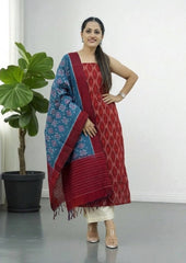 Ikat Cotton Suit- IK14BH - Wefta