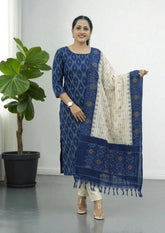 Ikat Cotton Suit - IK15BH - Wefta