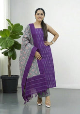 Ikat Cotton Suit - IK17BH - Wefta