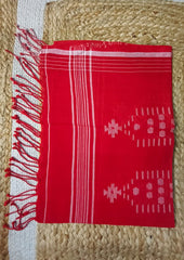 Jamdani Stole - Red HJ22 - Wefta