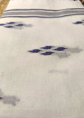 Jamdani Stole - White HJ21 - Wefta