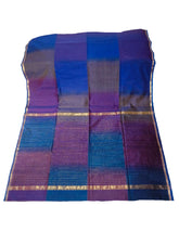 Maheshwari Saree- Blue Purple MM05 - Wefta