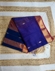 Maheshwari Saree- Blue shaded MM06 - Wefta