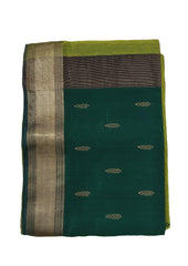 Maheshwari Saree - M7 Lime green - Wefta