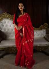 Maheshwari Saree - M9 Red - Wefta