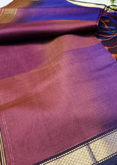 Maheshwari Silk Suit Set - Jamuni (dhup - chav) - Wefta