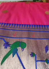 Soft Paithani- 03Gulabi - Wefta