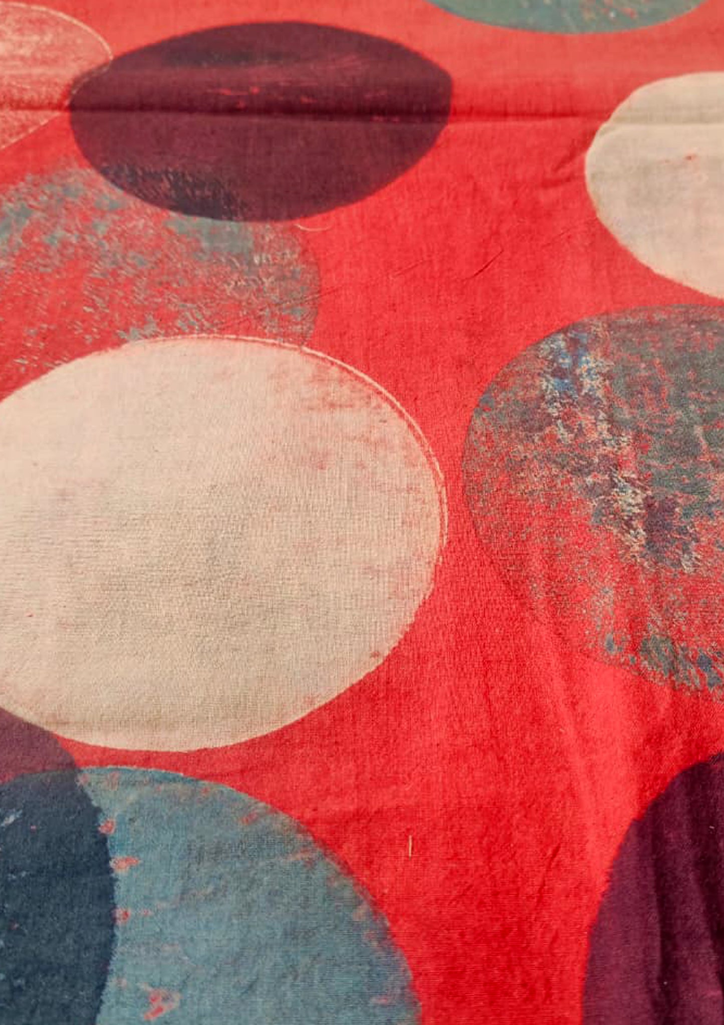 Ajrakh Cotton Dupatta- D6 Red