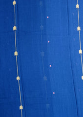 Cotton Jamdani Arrow Buti- Dark Blue