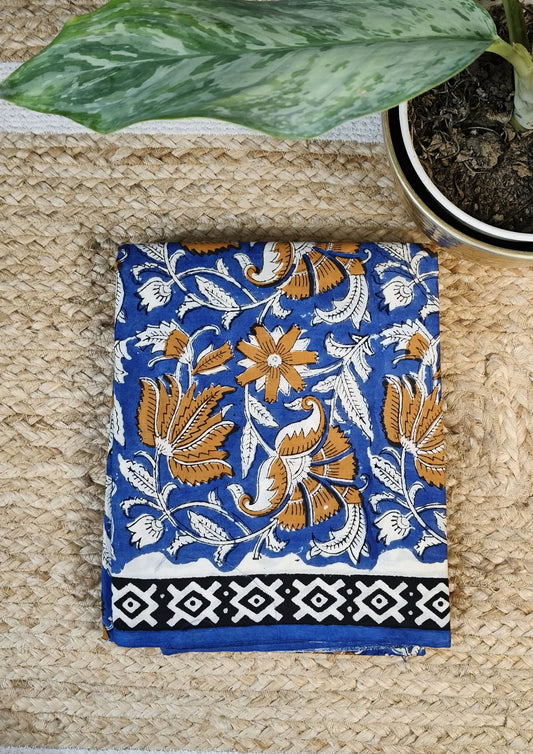 Bagru Handblock Print Suit B1- Blue1