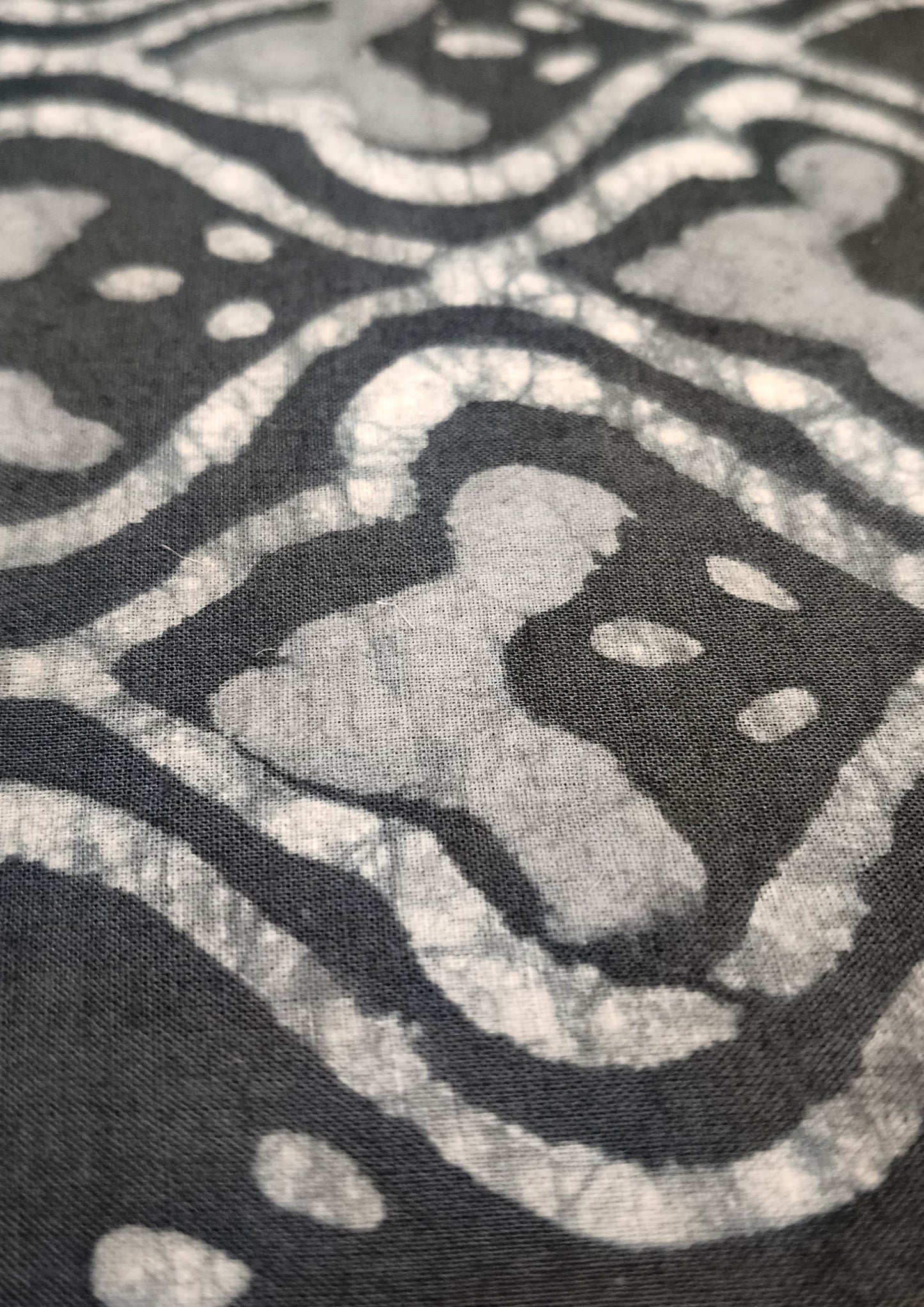 Dabu Handblock Print Suit D3- Grey1