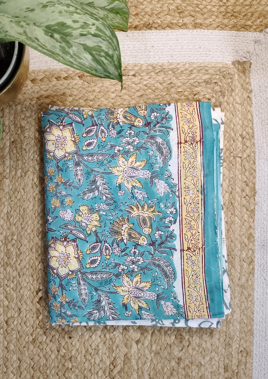 Bagru Handblock Print B10- Light Blue2