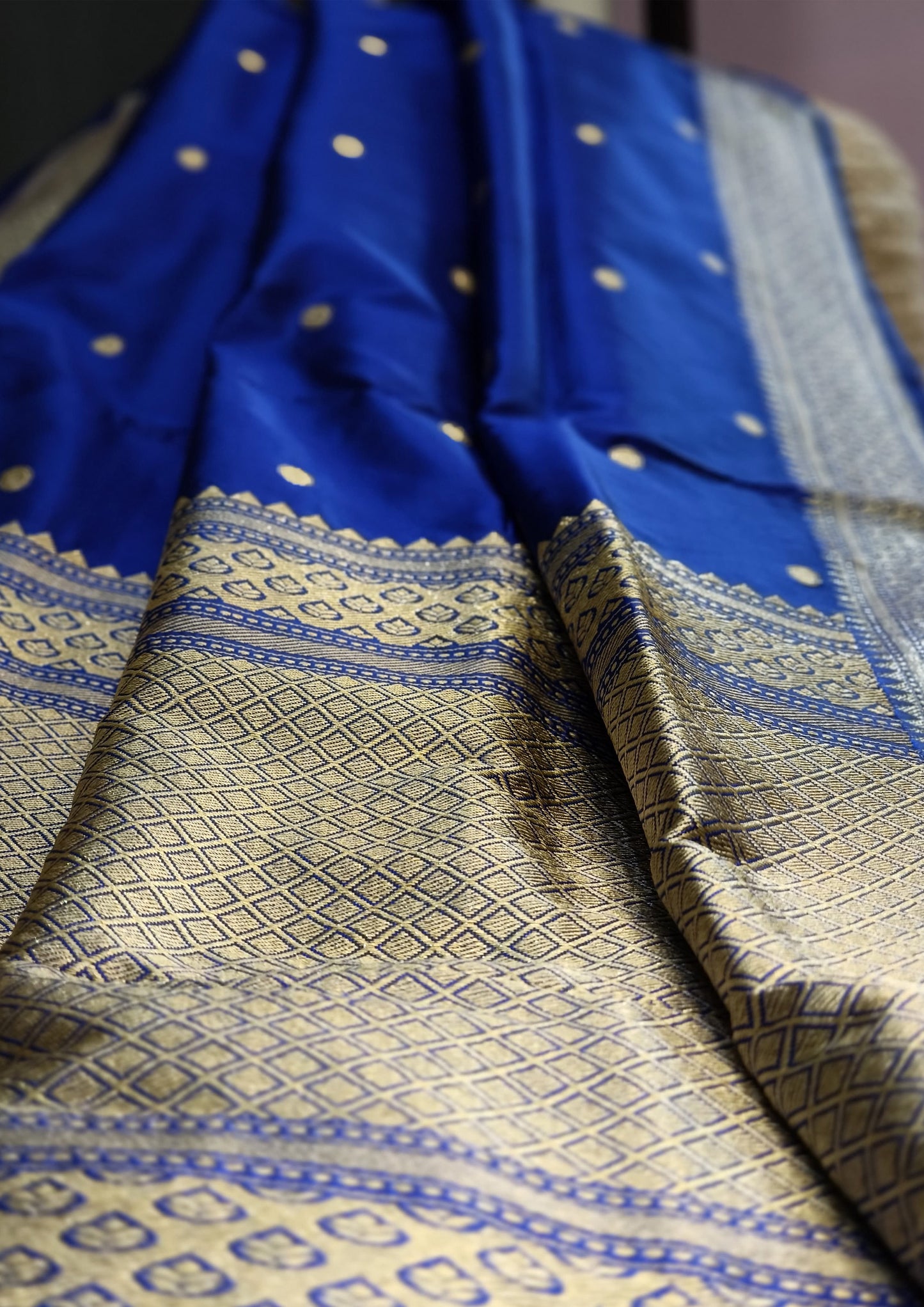 Banarasi Silk Saree- Blue01