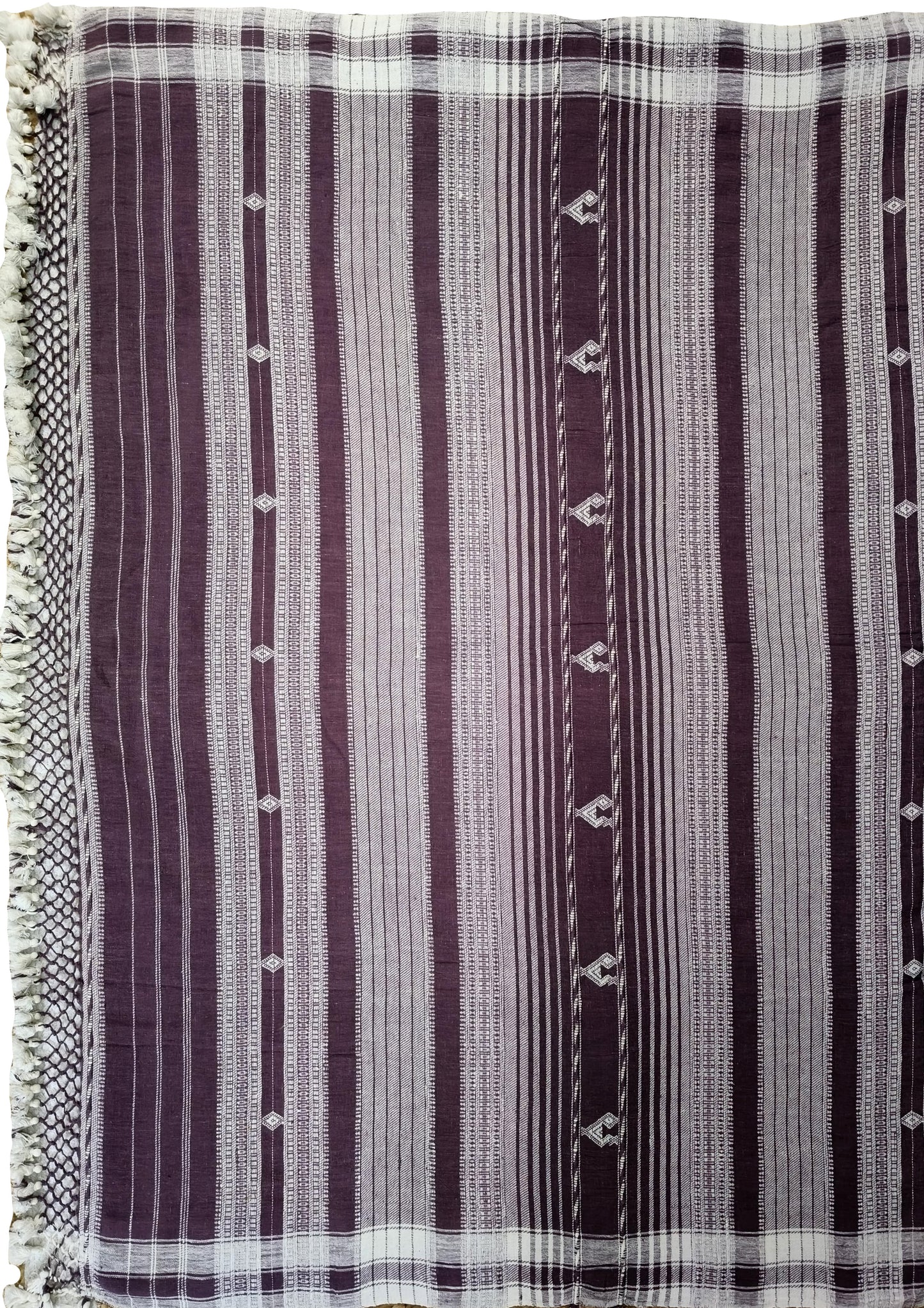 Bhujodi Kala Cotton Saree- Lilac