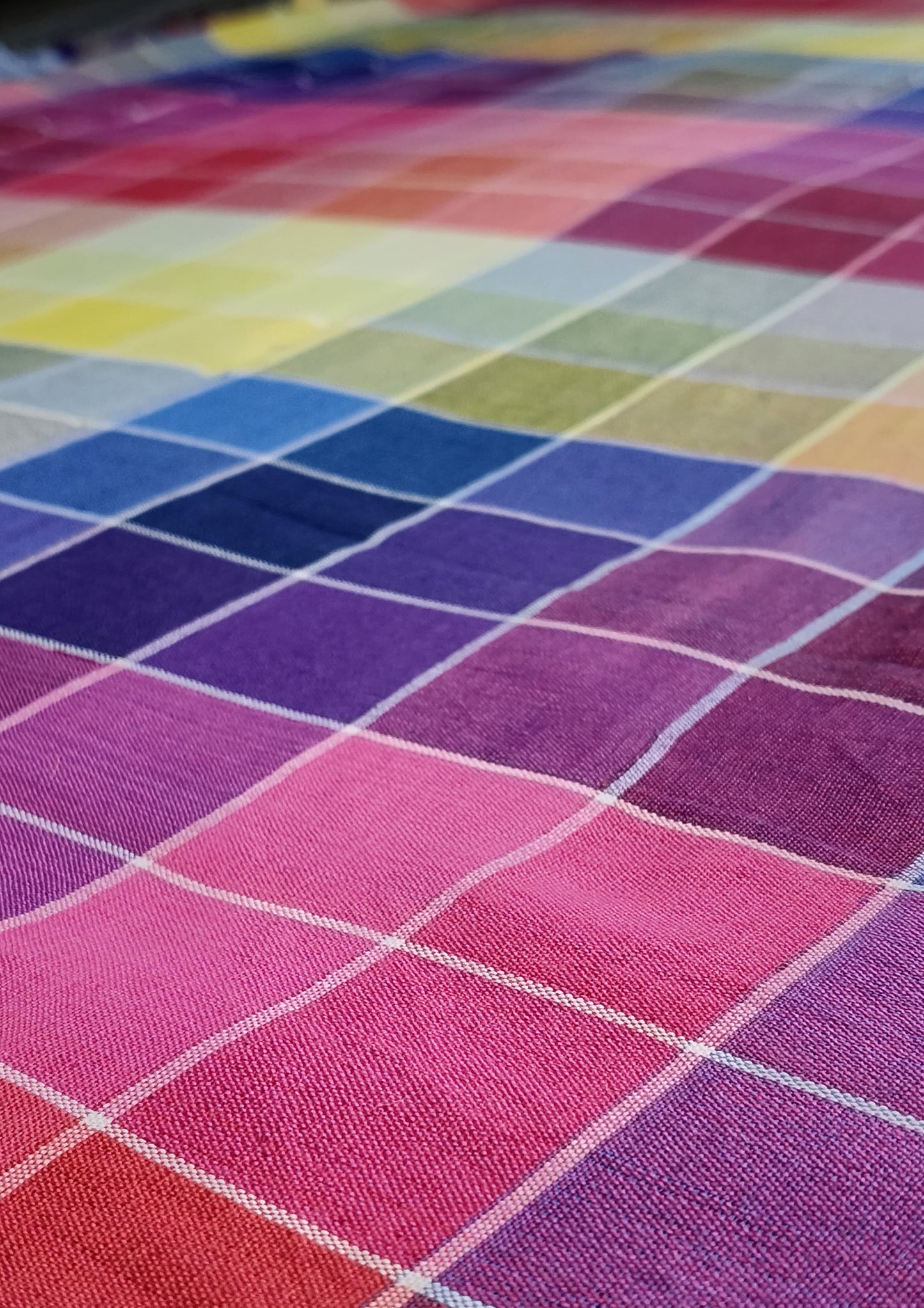 Bhujodi Soft Cotton Saree- Pink Checks
