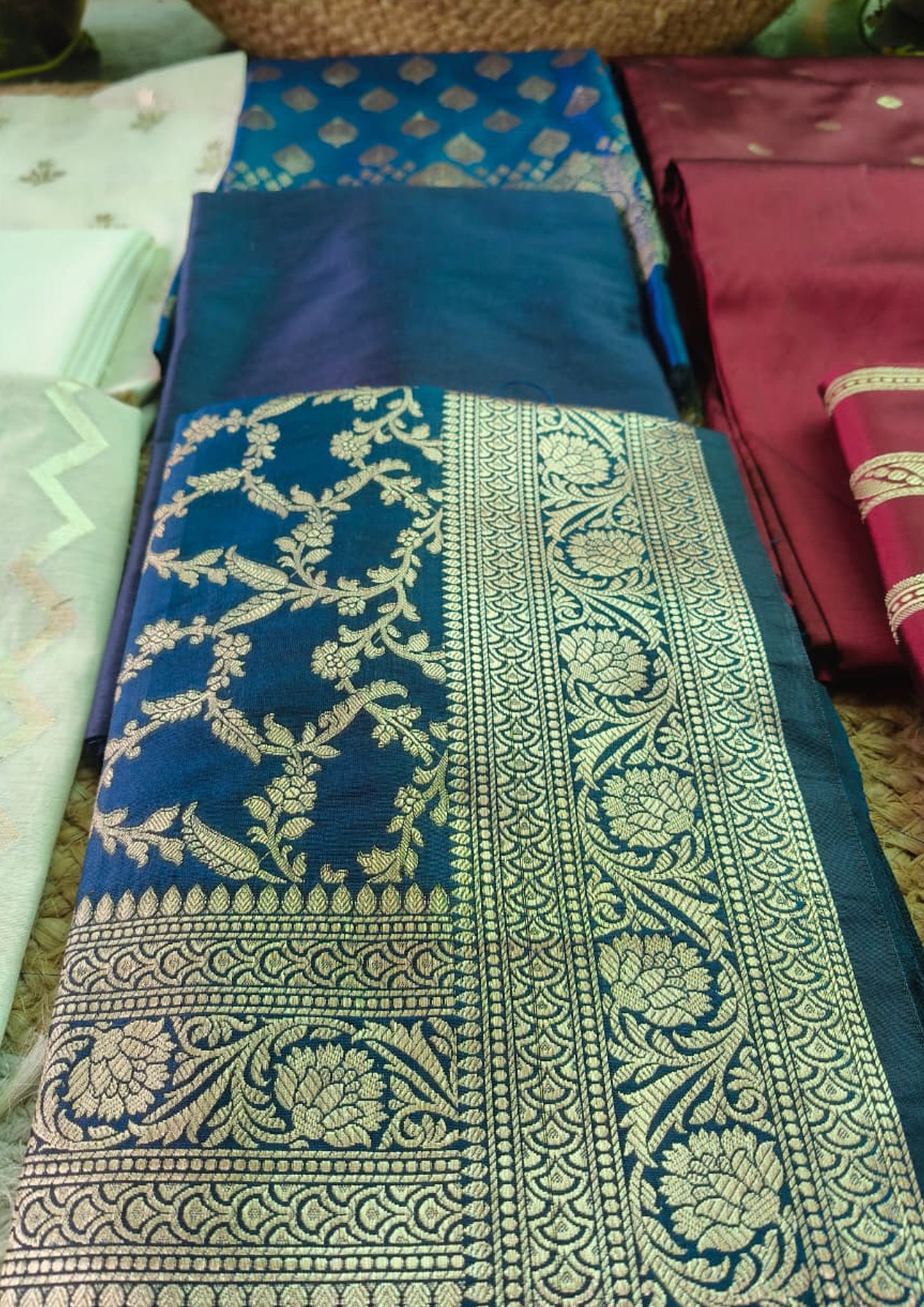 Banarasi Fancy Suit- F4 Blue