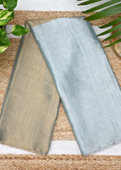 Chanderi Tissue Saree Dhup Chav- Blue Gold