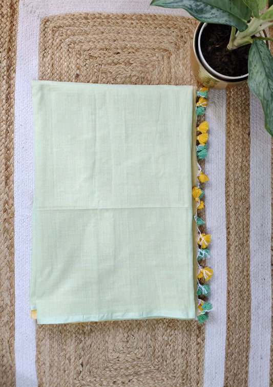 Cotton M5- Light Blue & Lime Yellow