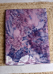 Tie-Dye Printed Saree- Purple DP10