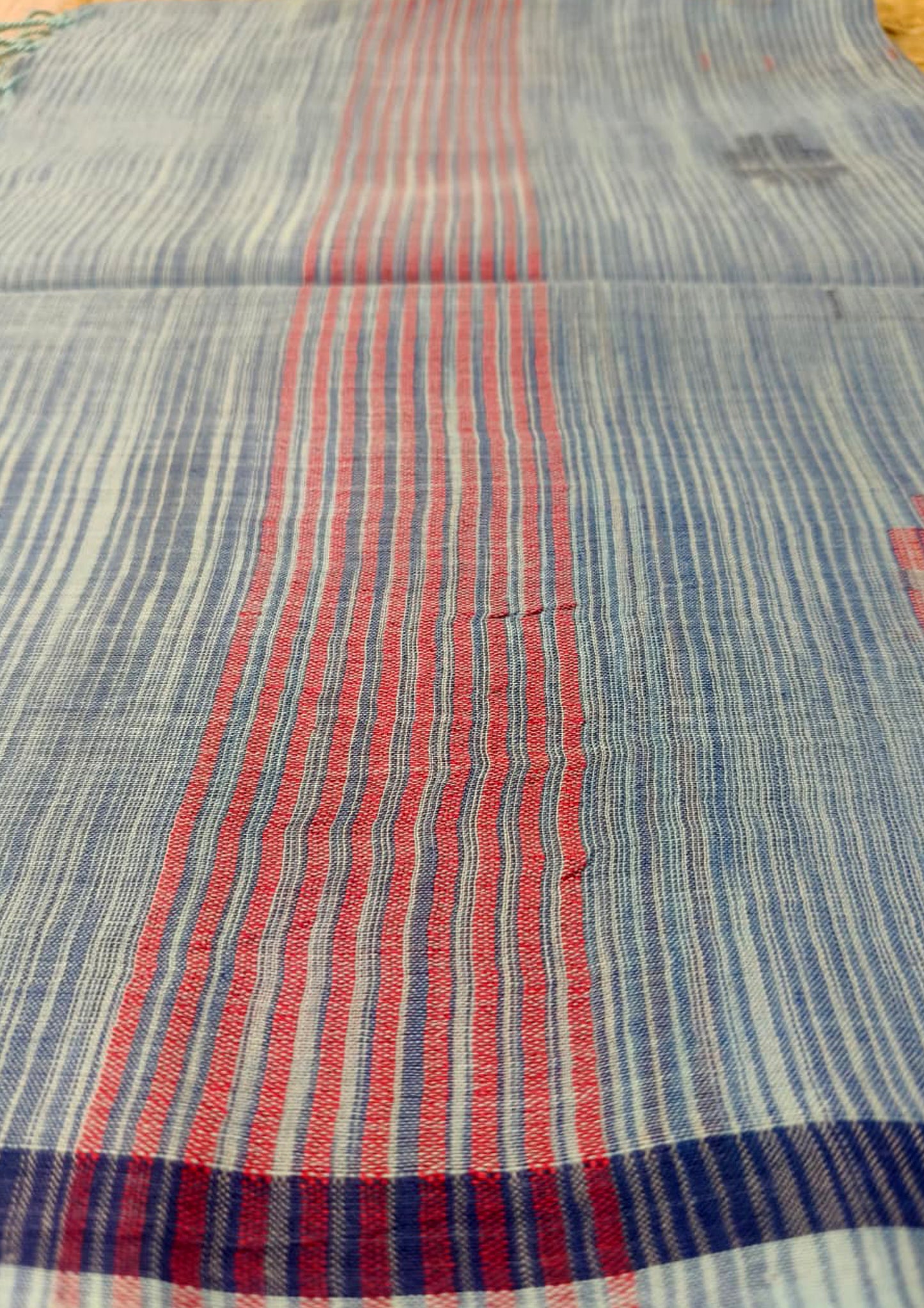 Jamdani Stole- Denim Blue HJ23