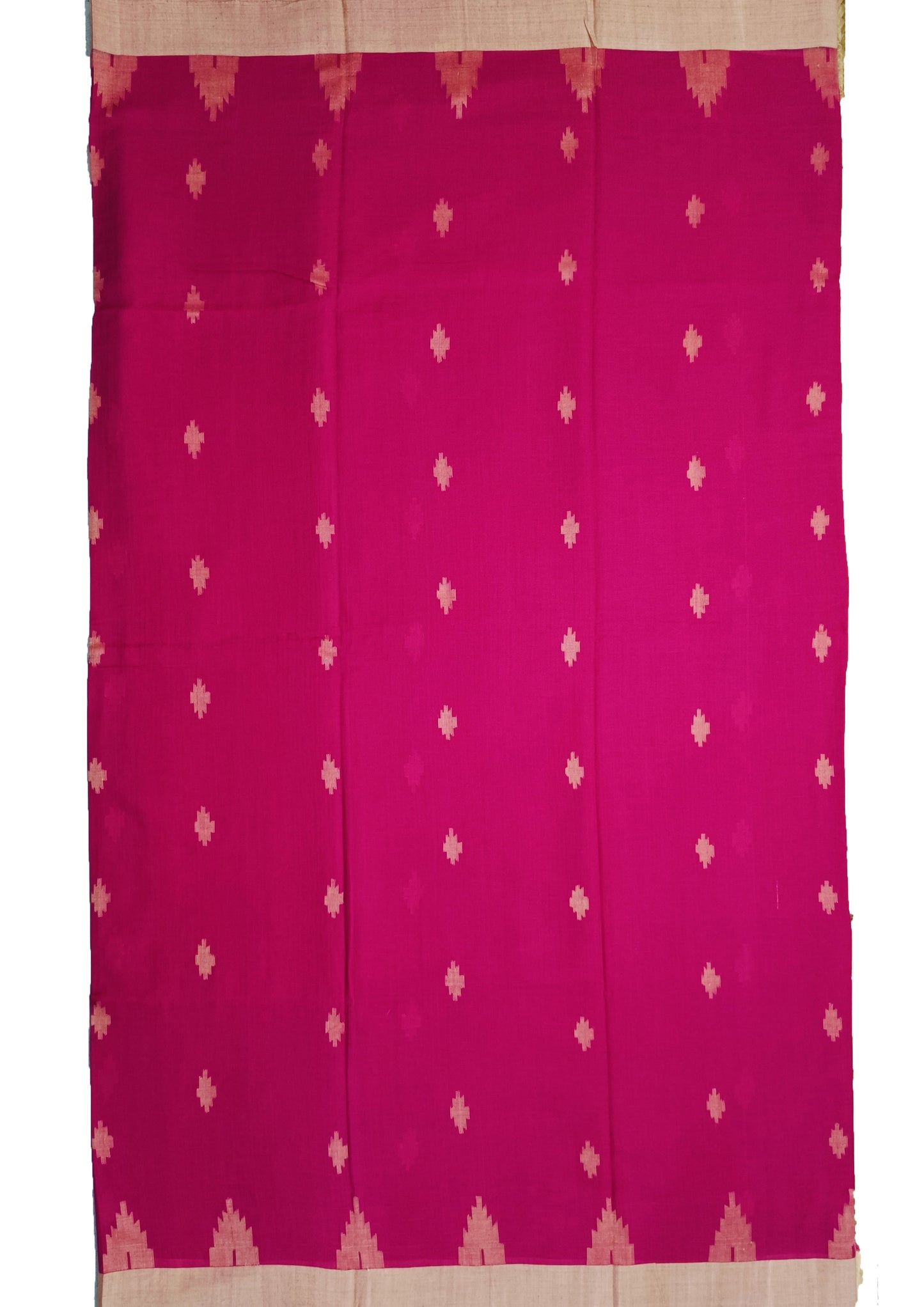 Cotton Jamdani Phool Buti Saree- Pink