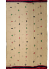 Cotton Jamdani Phool Buti- Cream