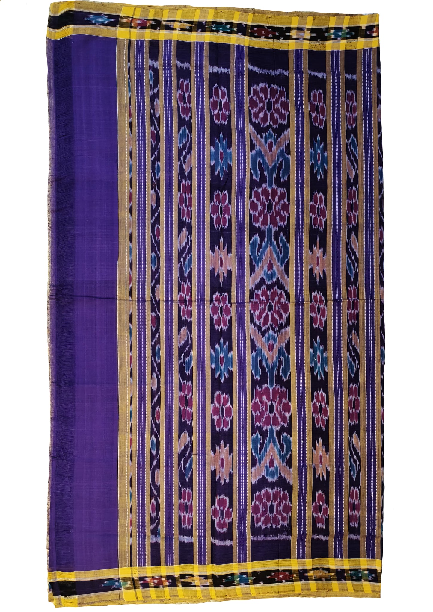 Khadi Ikat Cotton- Purple