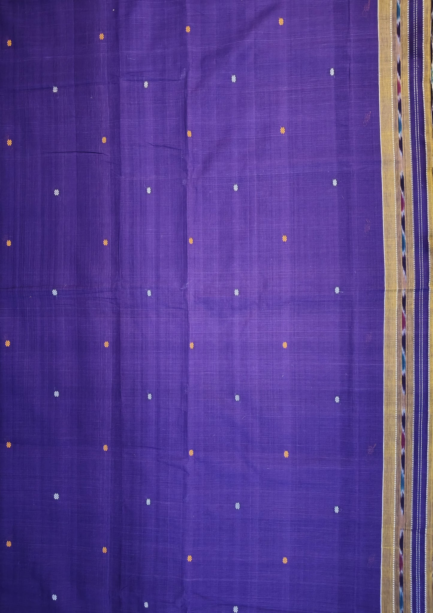 Khadi Ikat Cotton- Purple