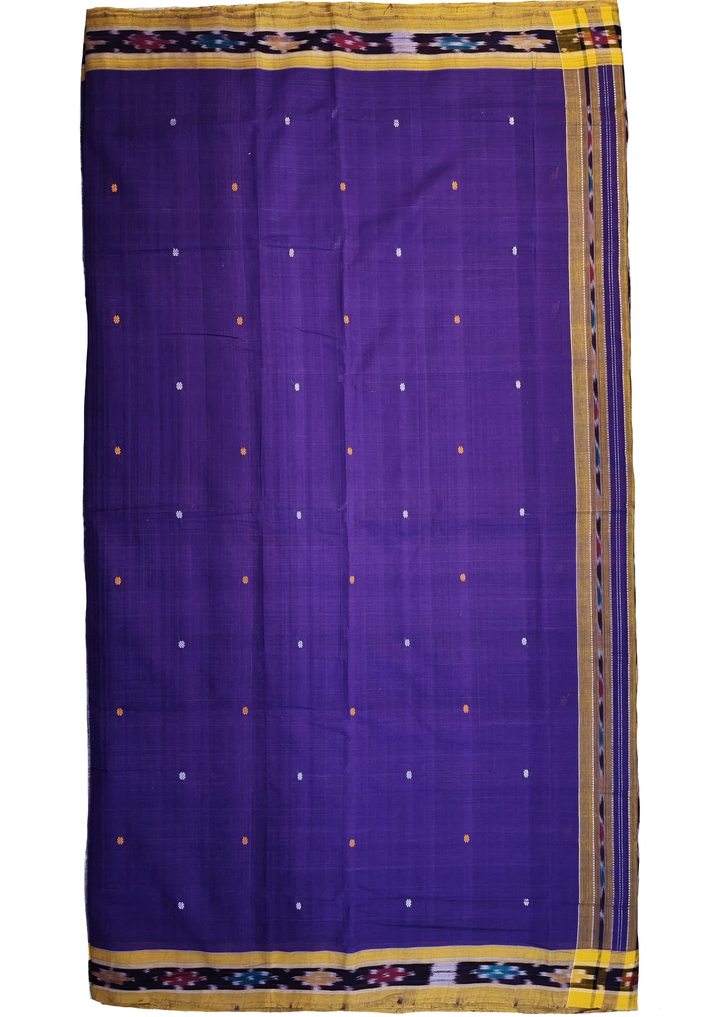 Khadi Ikat Cotton- Purple