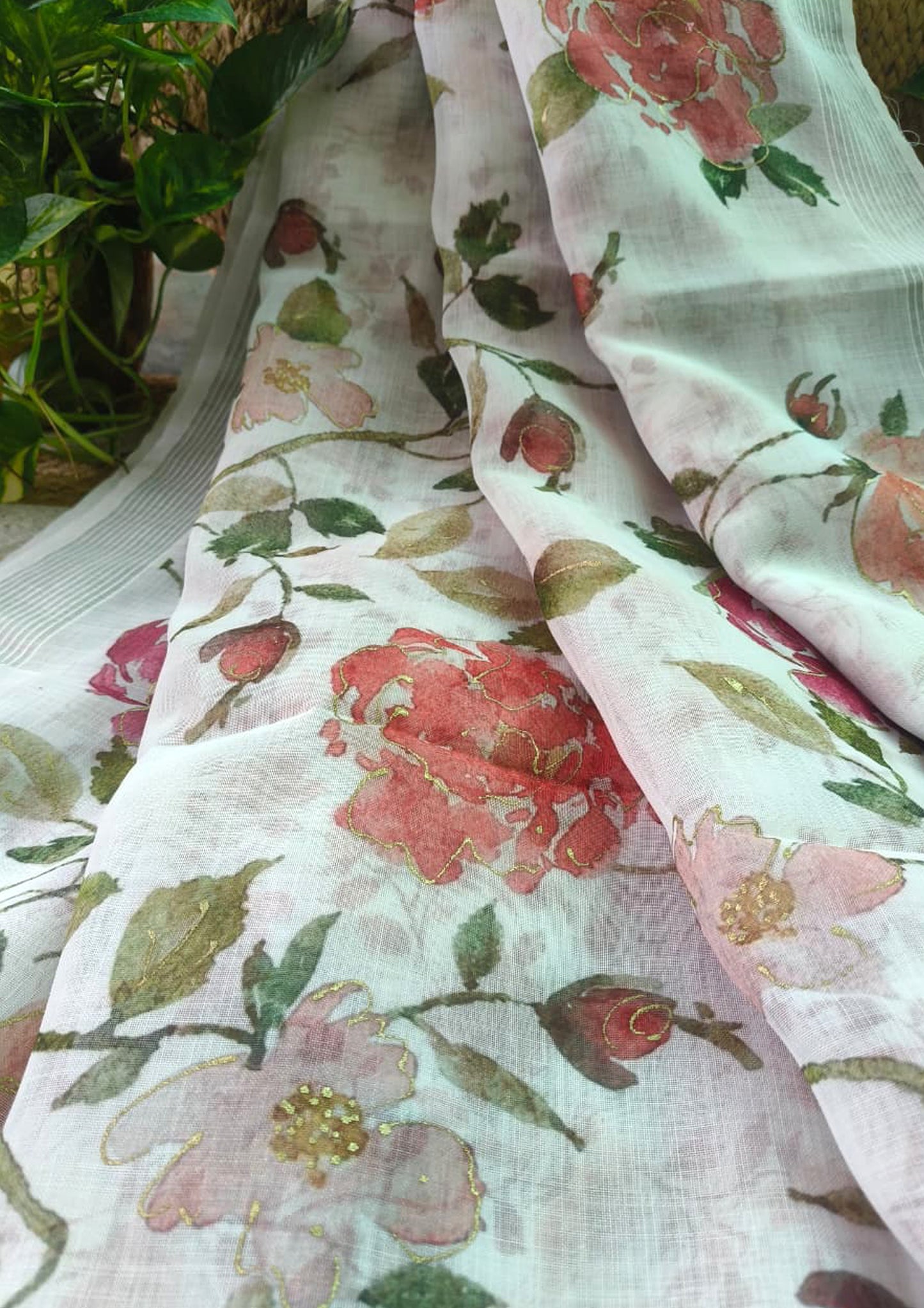 Banarasi Fancy Printed Saree - F14