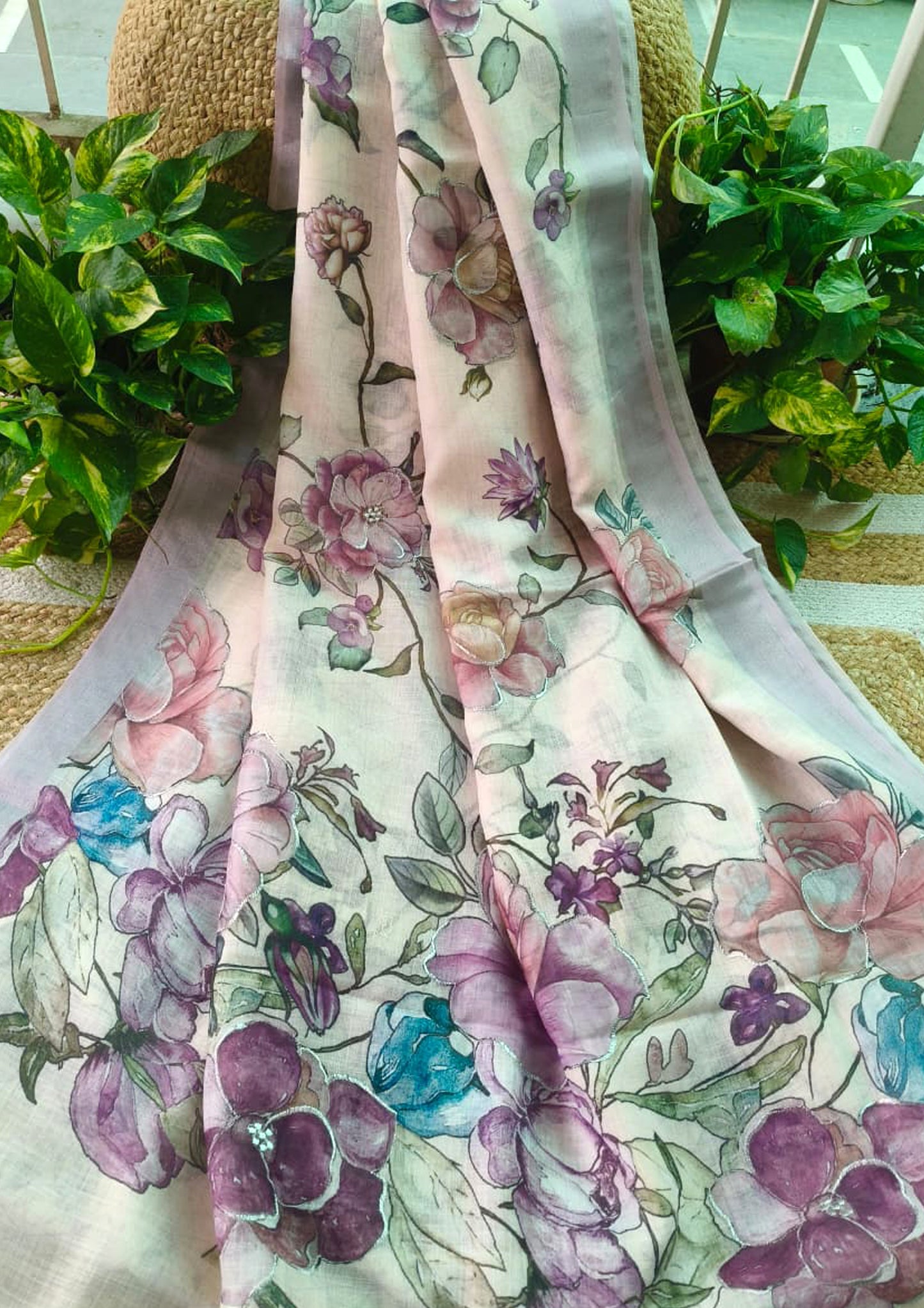 Banarasi Fancy Printed Saree - F15