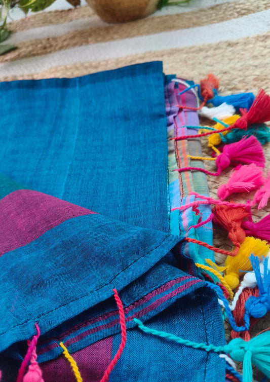 Cotton M13- Multicolor Checks Cobalt