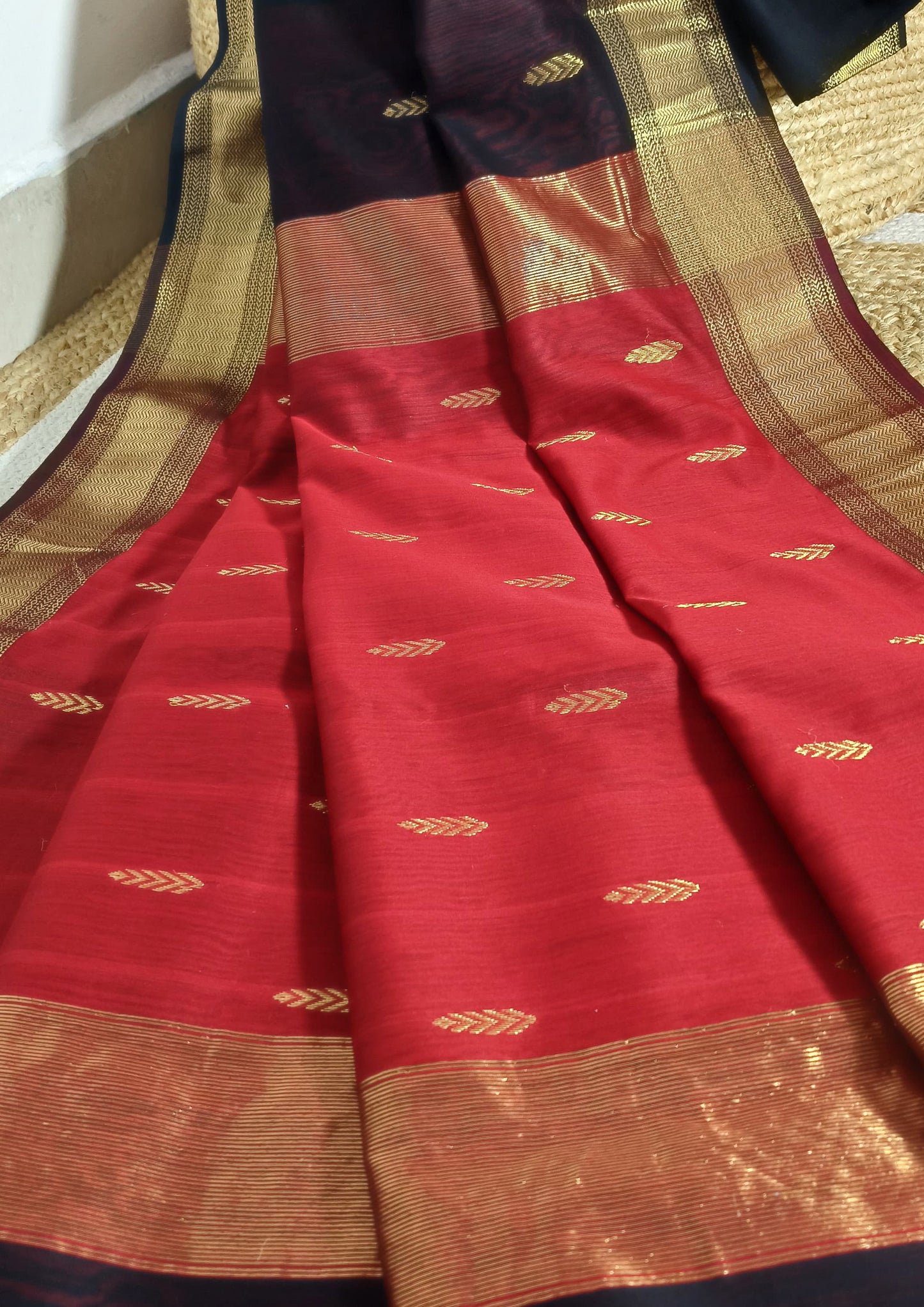 Maheshwari Saree- M6 Black