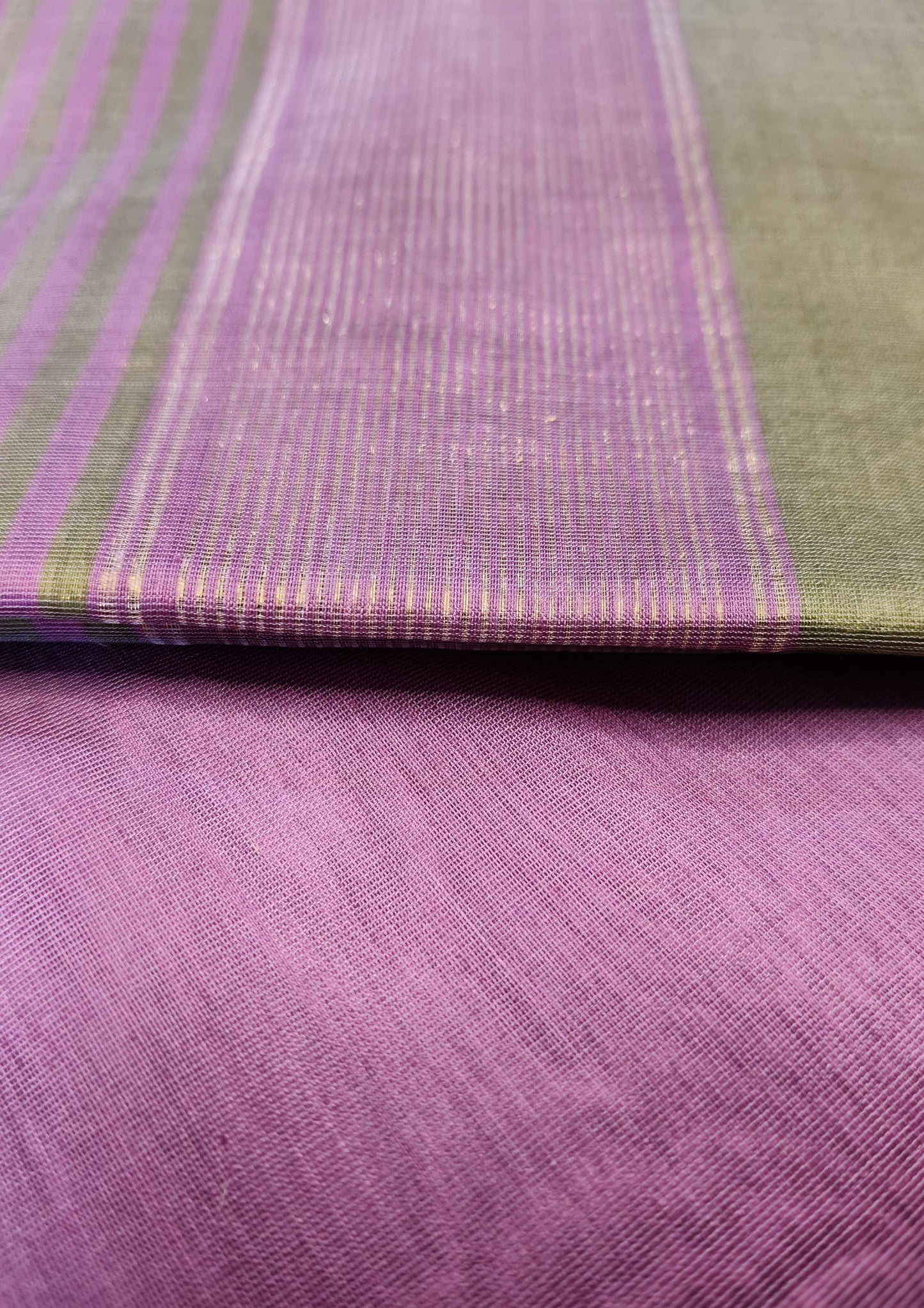 Maheshwari Silk Suit Set- Han Pink
