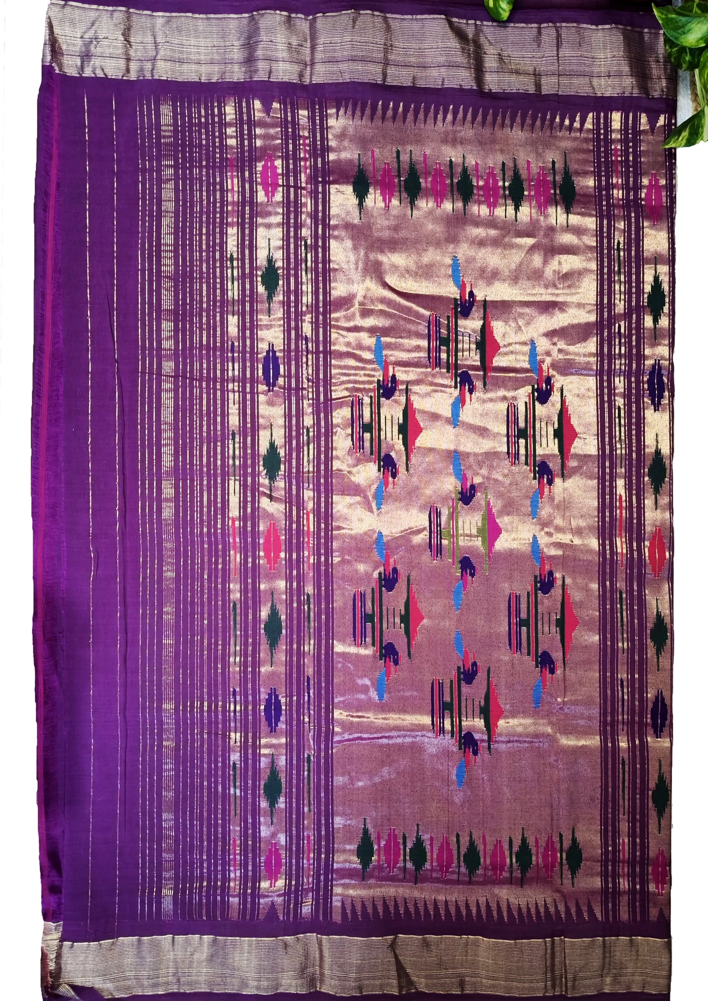 Paithani Cotton Saree- Purple