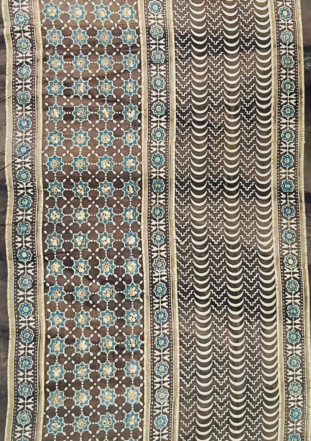 Ajrakh Cotton Dupatta - D5 Kashish - Wefta