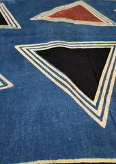 Ajrakh Cotton Stole - Blue B5 - Wefta