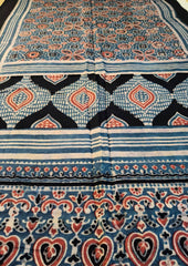 Ajrakh Cotton Stole - SC 10Ib - Wefta