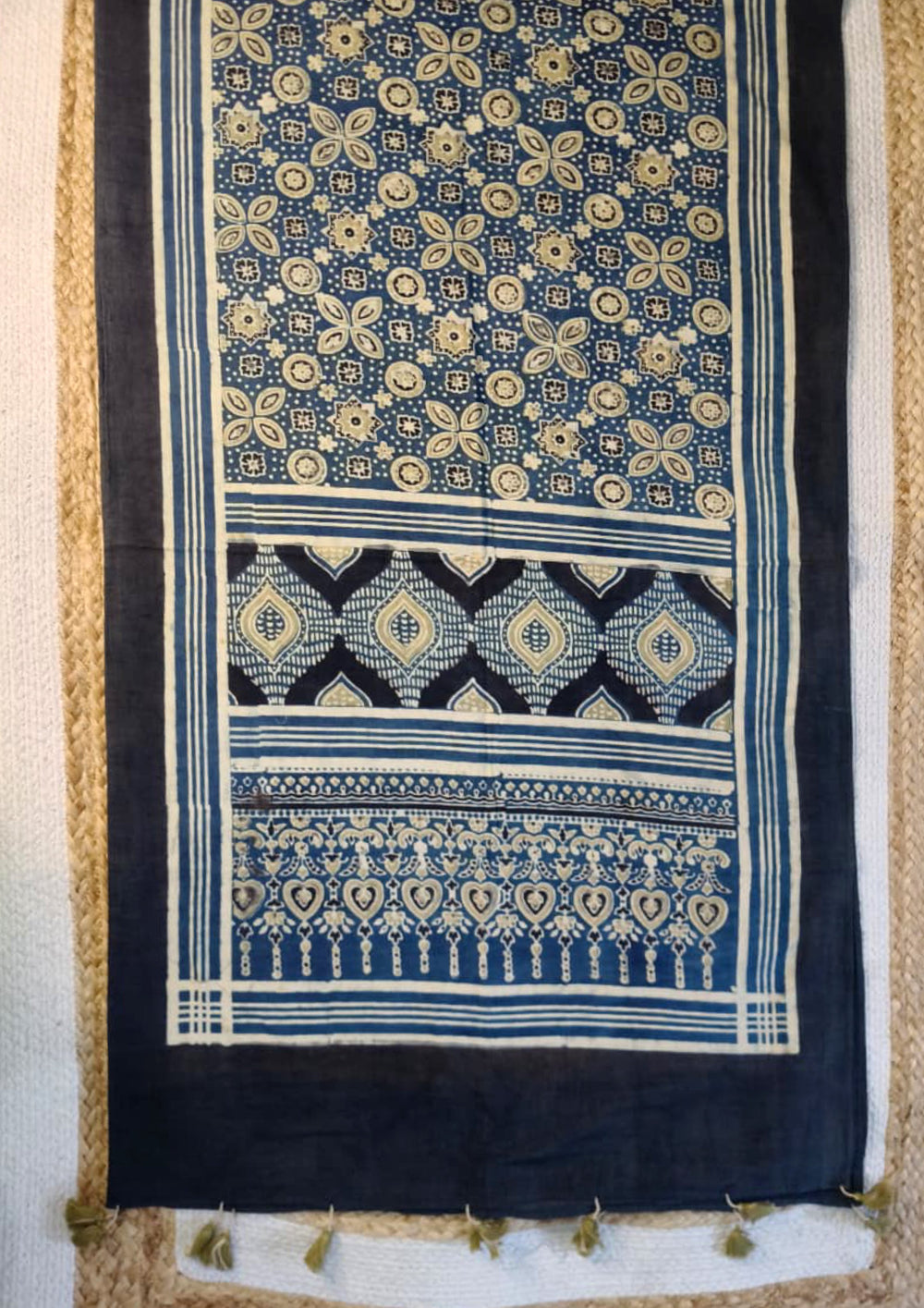 Ajrakh Cotton Stole - SC12Ib - Wefta