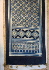 Ajrakh Cotton Stole - SC12Ib - Wefta