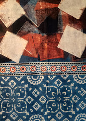 Ajrakh Cotton Stole - SC13Ib - Wefta