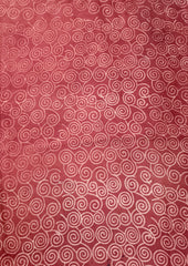 Ajrakh Handblock Printed Modal Saree - M13 Red - Wefta