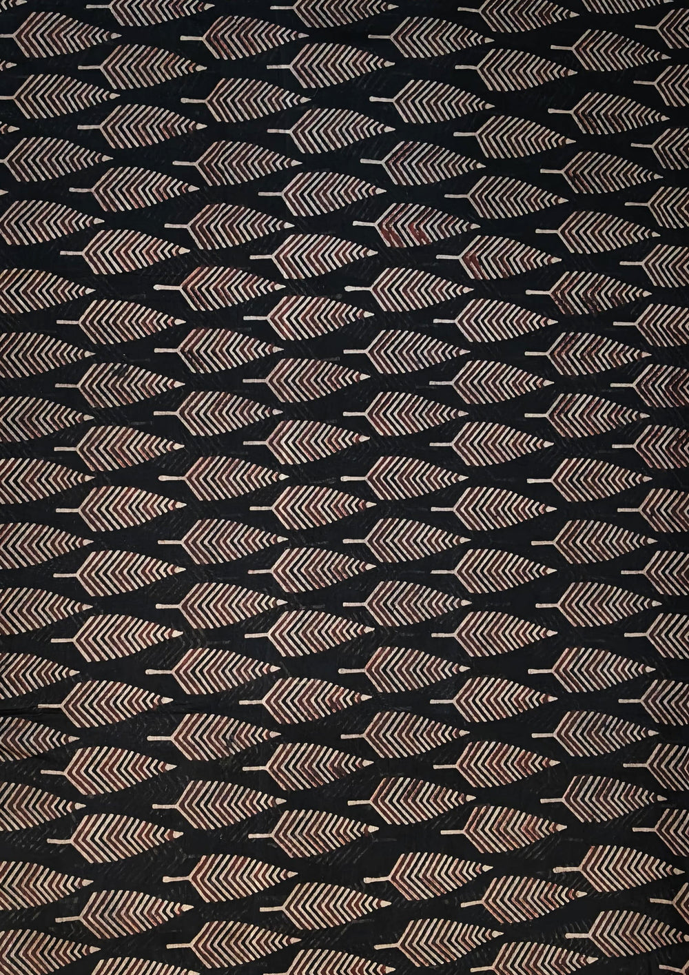 Bagru Chanderi Suit - Black 01 - Wefta